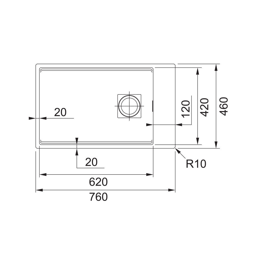 Franke sudoper Kubus KNG 110-62 - Slika 2