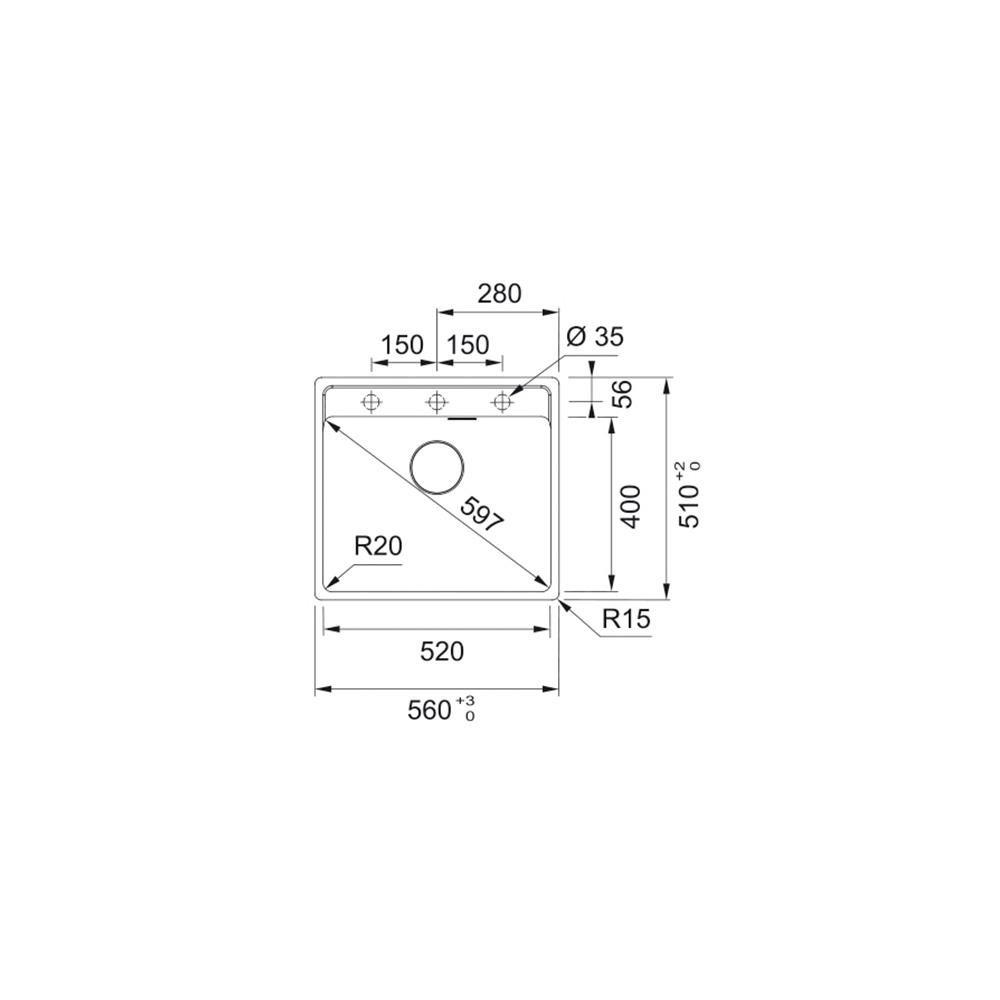 Franke sudoper MRG 610-52 TL A - standardna - Slika 2