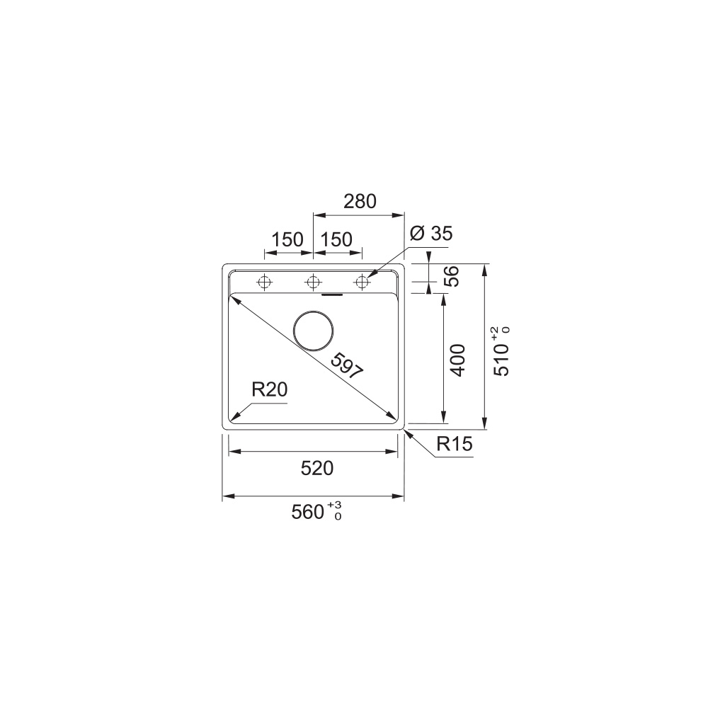Franke sudoper MRG 610-52 TL - standardna - Slika 2