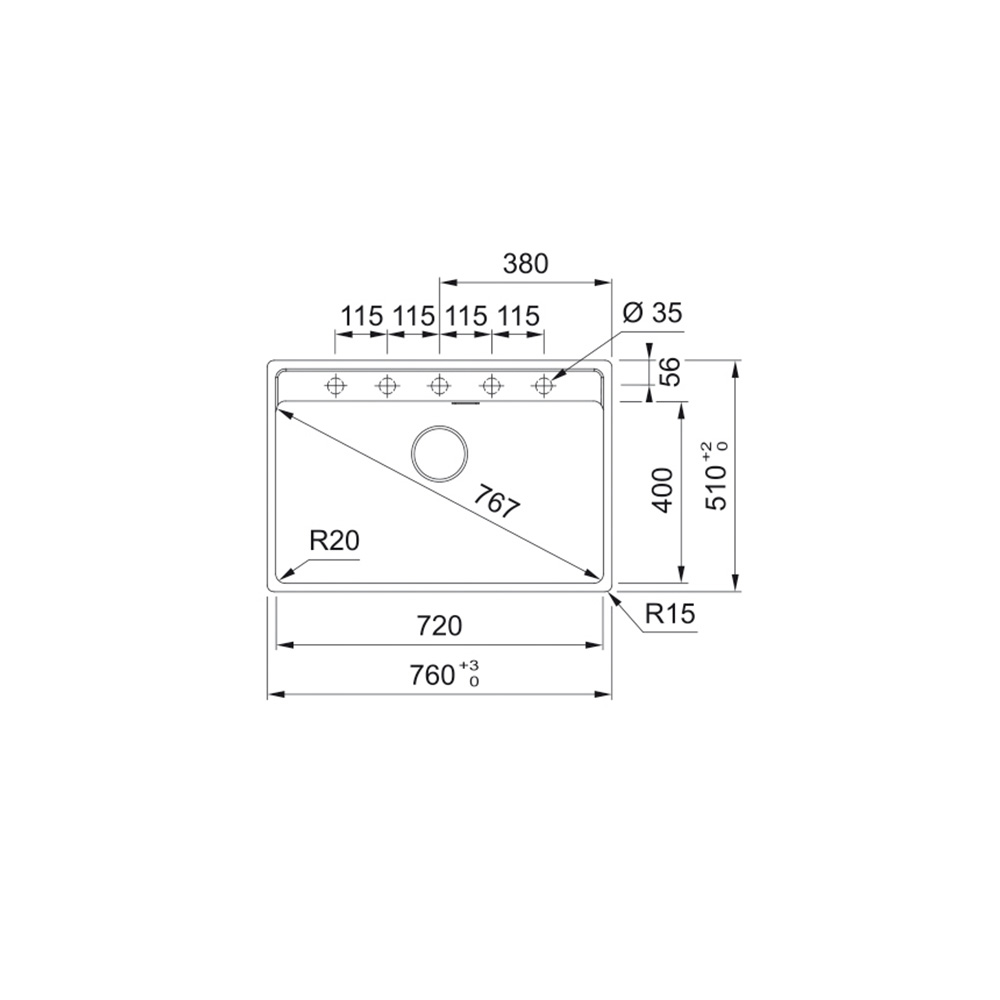 Franke sudoper MRG 610-72 TL - standardna - Slika 2