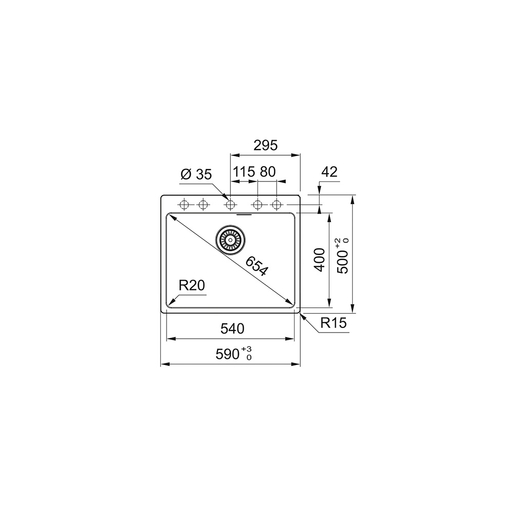Franke sudoper MRG 610-54 FTL - standardna - Slika 2
