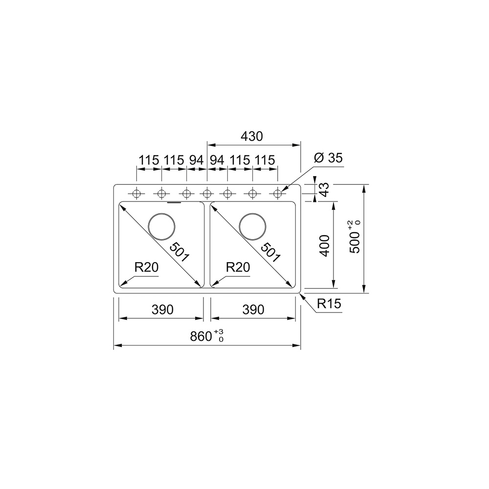 Franke sudoper Maris MRG 620-39-39 FTL - standardna - Slika 2