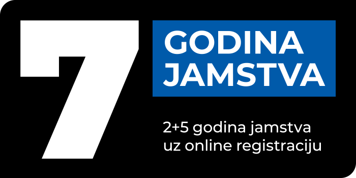 7  ( 2+5 ) godina jamstva Haier