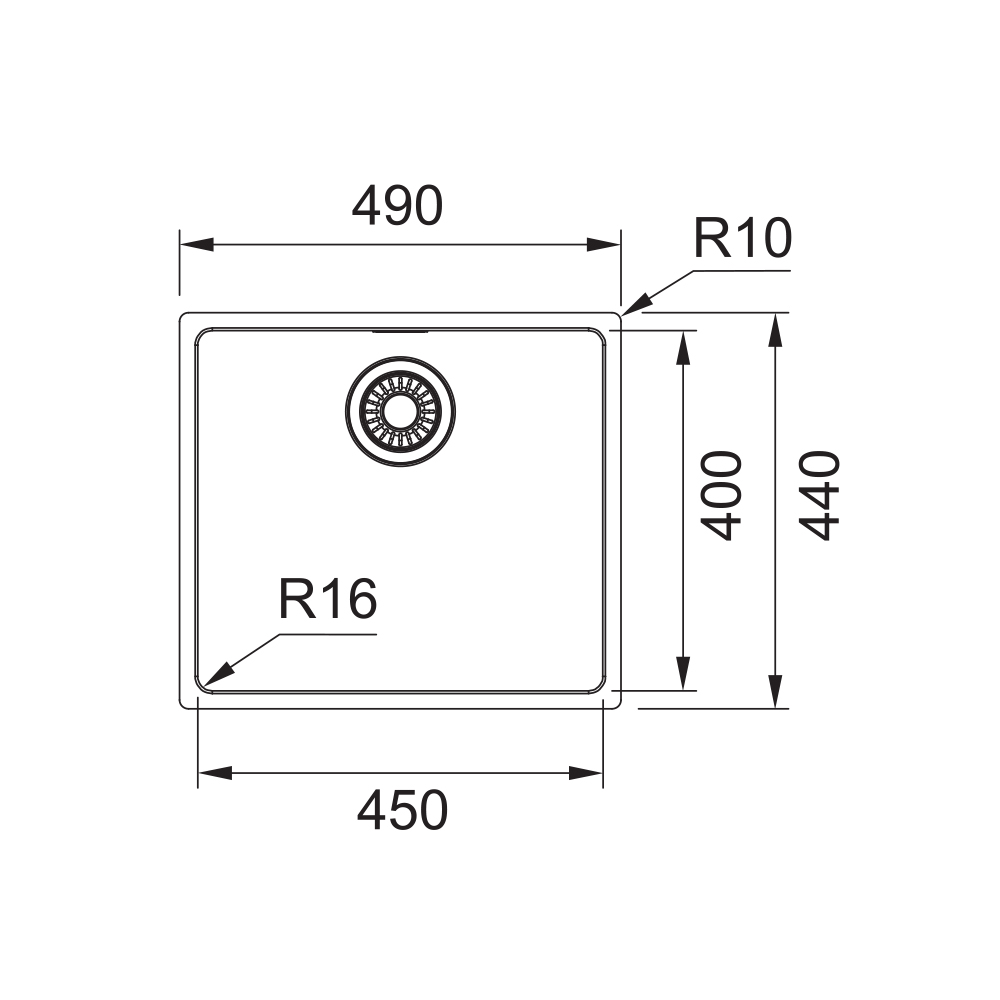 Franke sudoper MRX 110-45 - podugradbena - Slika 2