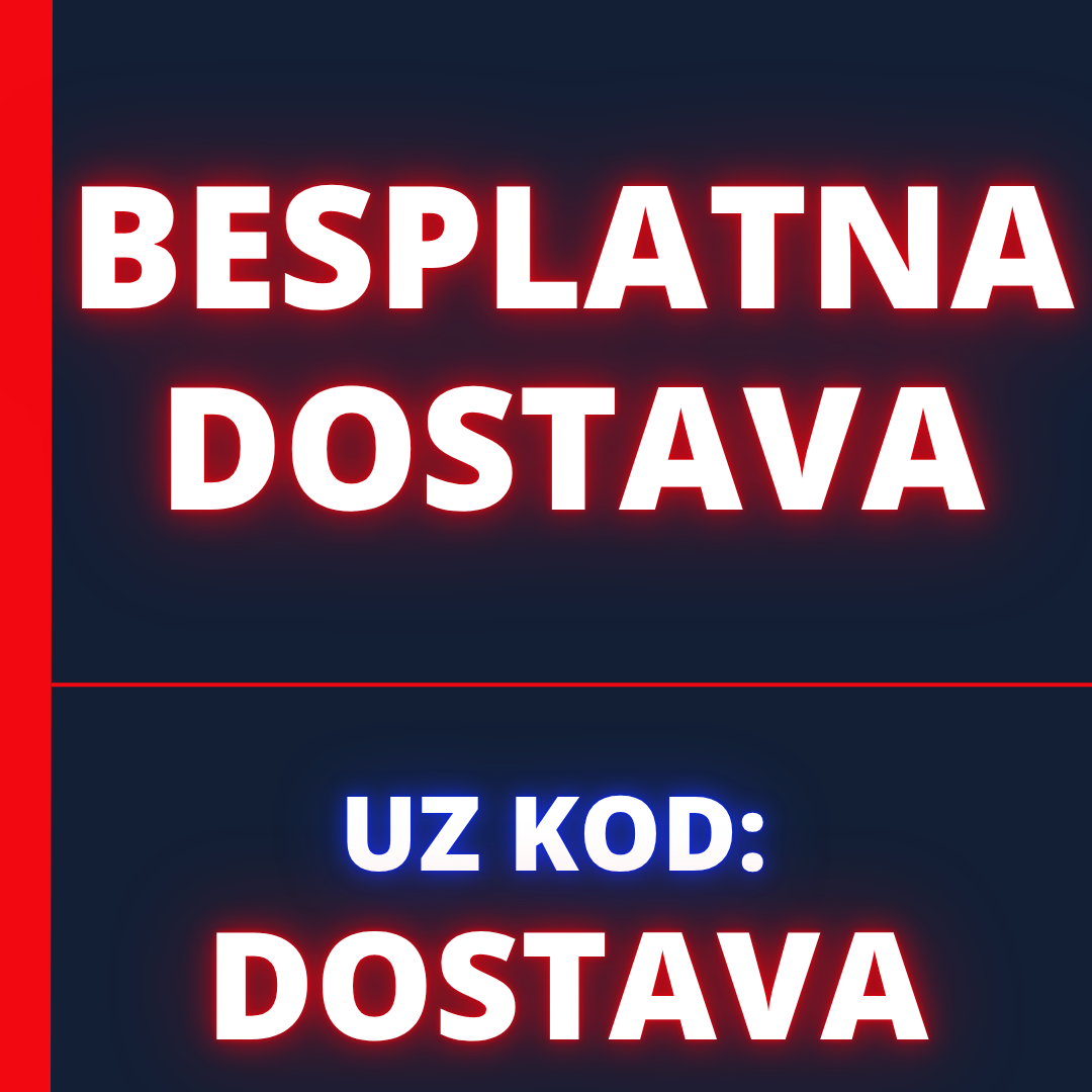 BESPLATNA DOSTAVA u promo kod: DOSTAVA – ne vrijedi za otoke koji nisu povezni mostom