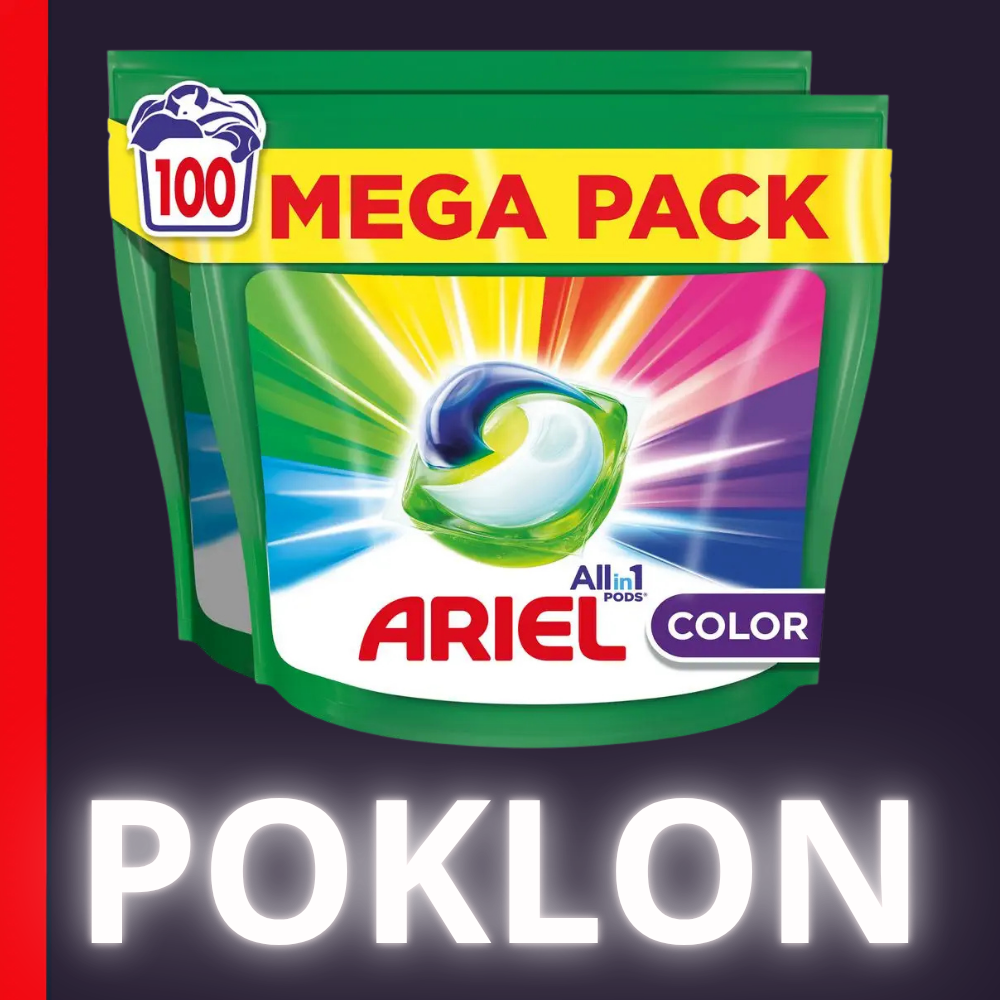 POKLON ARIEL KAPSULE ZA 100 PRANJA POKLON ARIEL KAPSULE ZA 100 PRANJA