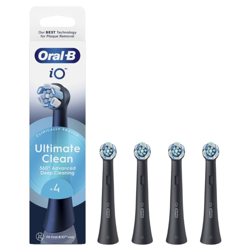 ORAL-B zamjenske glave za četkicu iO Ultimate Clean, crna, 4 kom