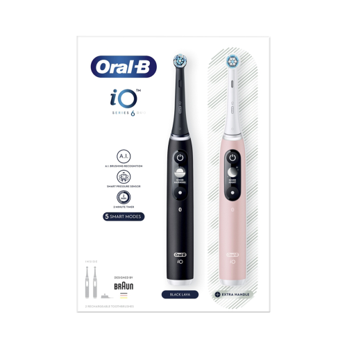 ORAL-B električna četkica za zube iO6, crna i roza