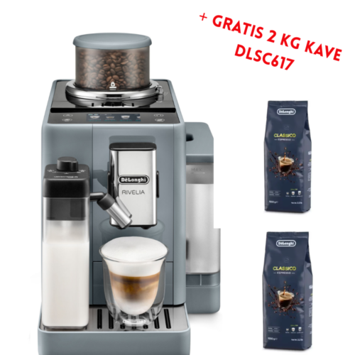 DeLonghi aparat za kavu Rivelia EXAM440.55.G + GRATIS 2 kg kave DLSC617