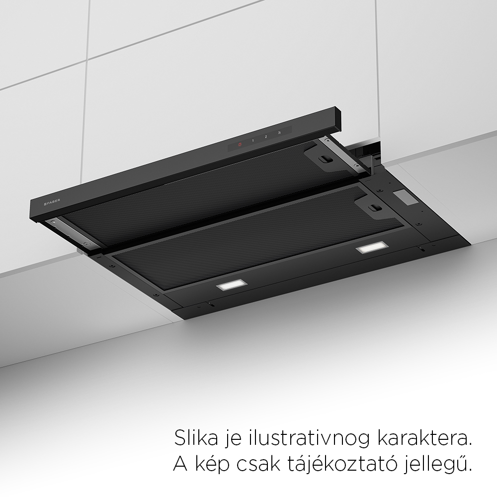 Faber ugradbena napa Maxima Touch BK - 90 cm