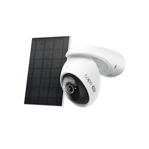 TP-Link Tapo C660 kamera + Tapo A201 Solar panel 4K 8MP(3840×2160 px), F1.6, Full-Color Night Vision, microSD, 2×Spotlights, dvosmjerni audio, detekcija pokreta, vodootporna IP65, Wi-Fi, Tapo app