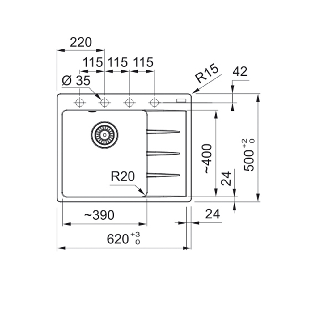 Franke sudoper CNG 611-62 A - standardna - Slika 2