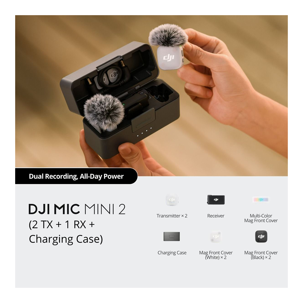 DJI Mic Mini 2 (2 TX + 1 RX + Charging Case) - Slika 3