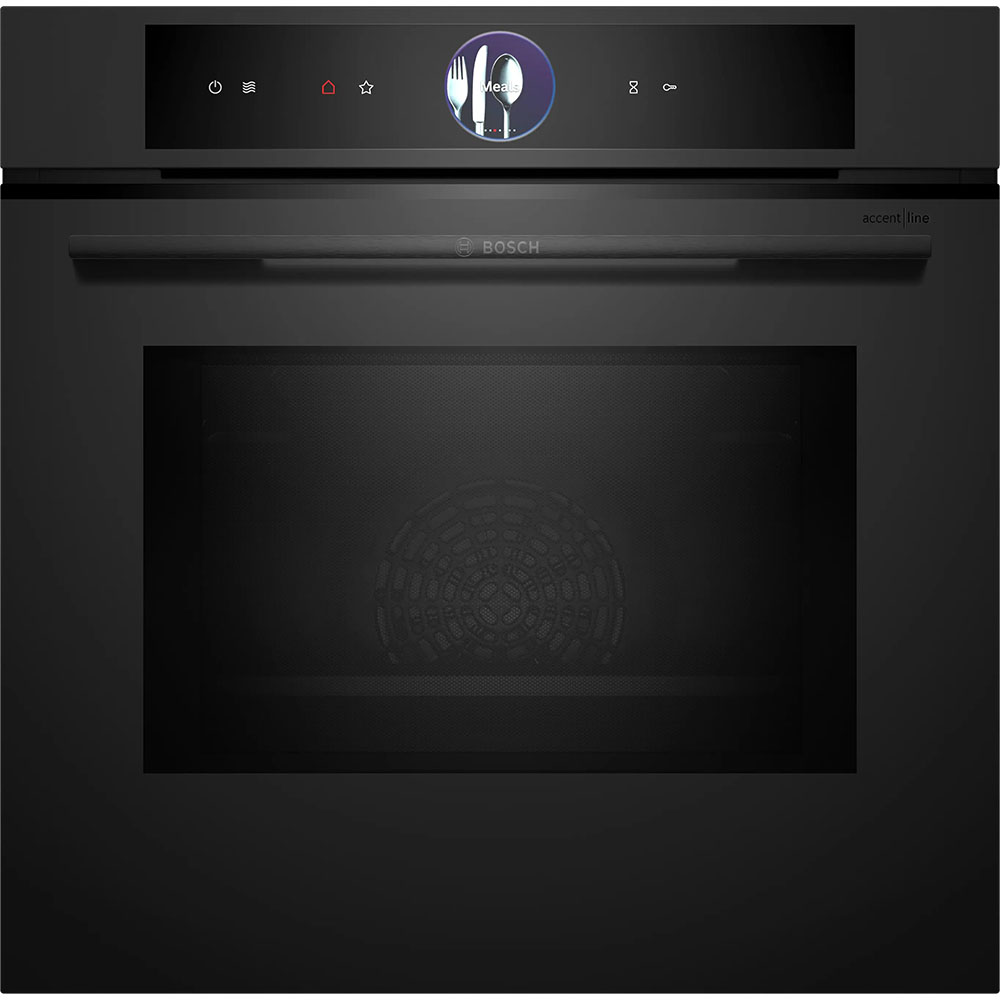 Bosch ugradbena pećnica s funkcijom mikrovalova HMG976KM1 - MattBlack