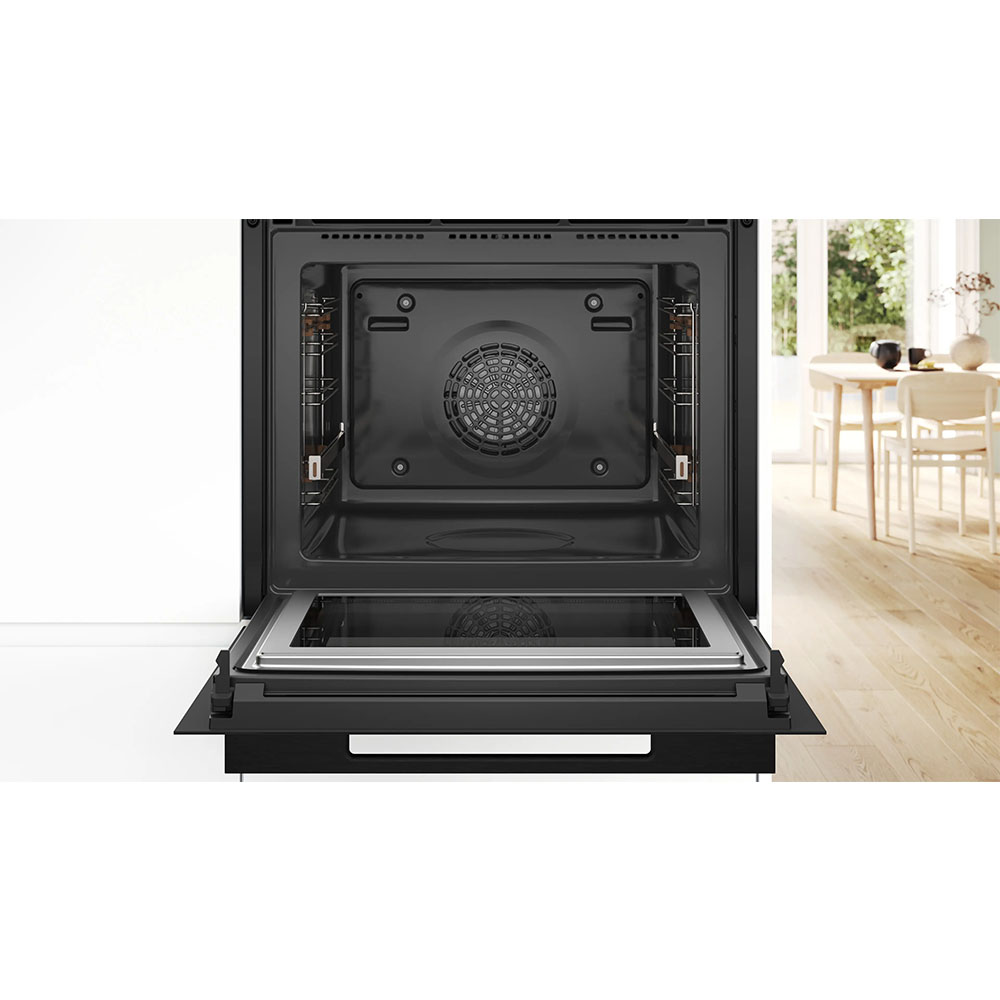 Bosch ugradbena pećnica s funkcijom mikrovalova i dodavanja pare HNG978NM1- MattBlack - Slika 2