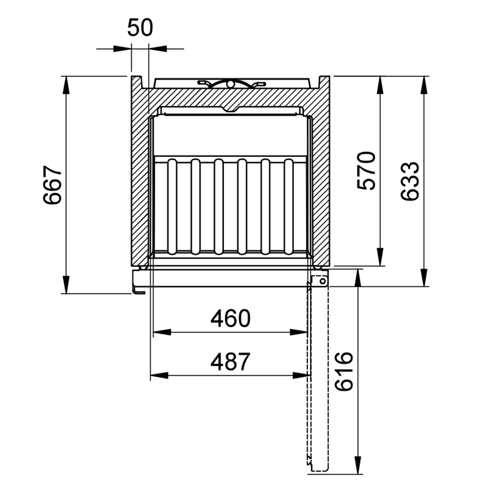 Gram profesionalni hladnjak s ventilacijskim hlađenjem GR400 S Compact - Slika 5