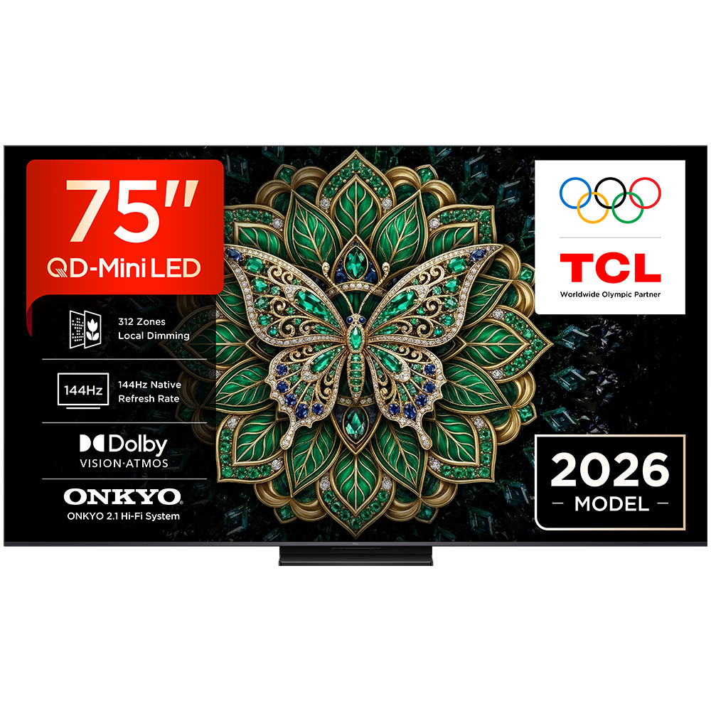 TCL Premium QD Mini-LED TV 75" 75C6K Pro, Google TV