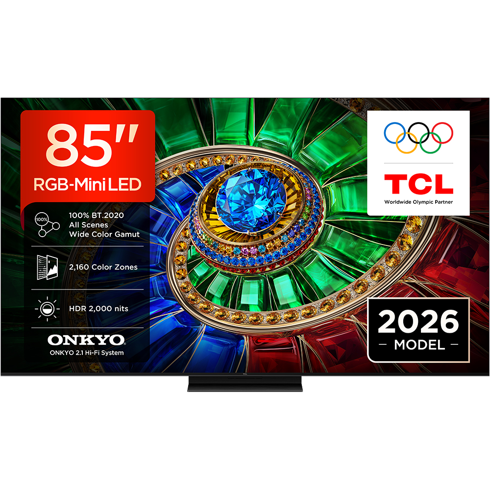 TCL RGB Mini-LED TV 85" 85RM7L, Google TV