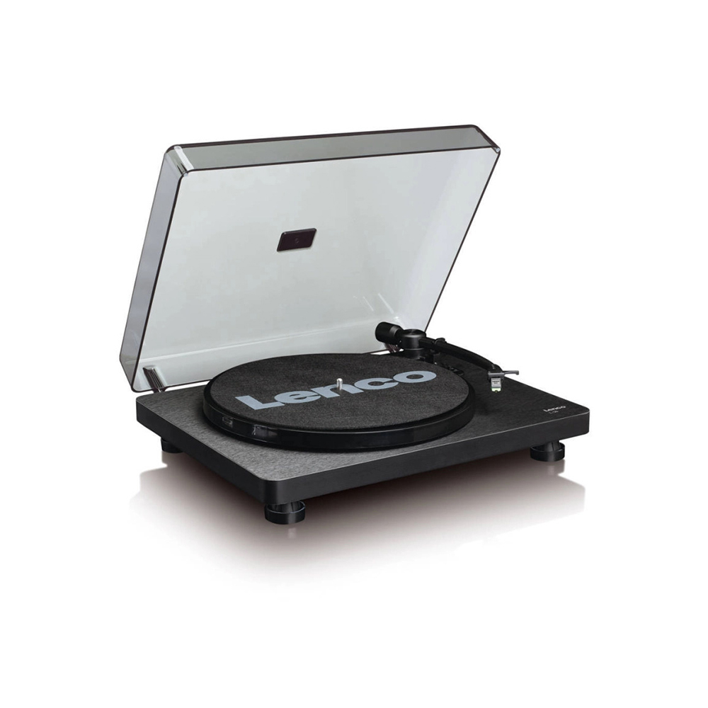 LENCO L-30BK Gramofon, RCA izlaz, USB B PC kodiranje, 33 i 45 RPM, Audio-Technica AT3600 cartridge, crni