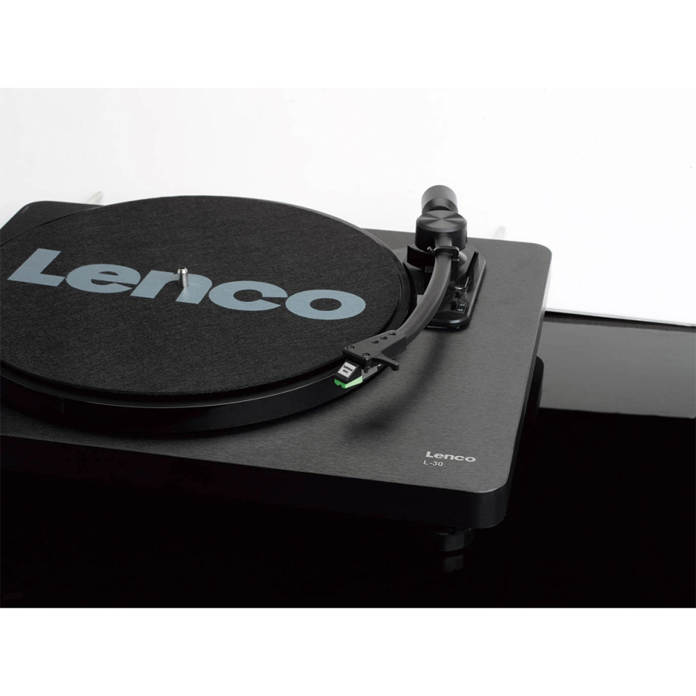 LENCO L-30BK Gramofon, RCA izlaz, USB B PC kodiranje, 33 i 45 RPM, Audio-Technica AT3600 cartridge, crni - Slika 5