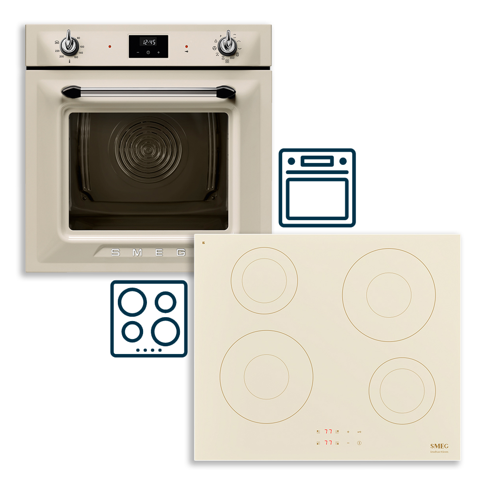 Smeg ugradbeni set ploča SI2641DP + pećnica SOP6900TP (SET 5)