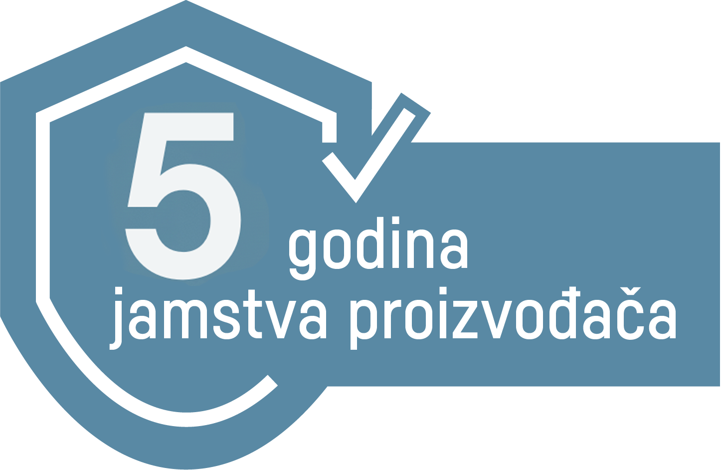 5 godina jamstva uz prijavu