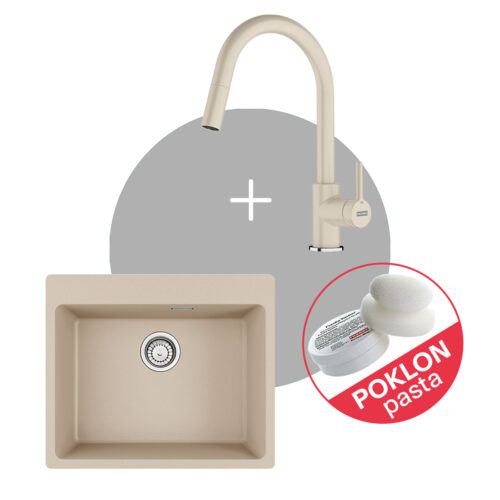 Franke set 6 - sudoper Maris MRG 610-54 FTL + slavina LINA J DOCCIA + Višenamjenska pasta