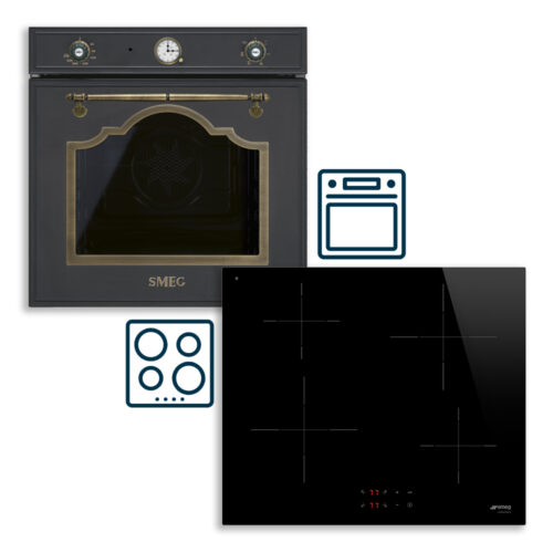 Smeg ugradbeni set ploča SI2641D + pećnica SF67C1AO (SET 8)