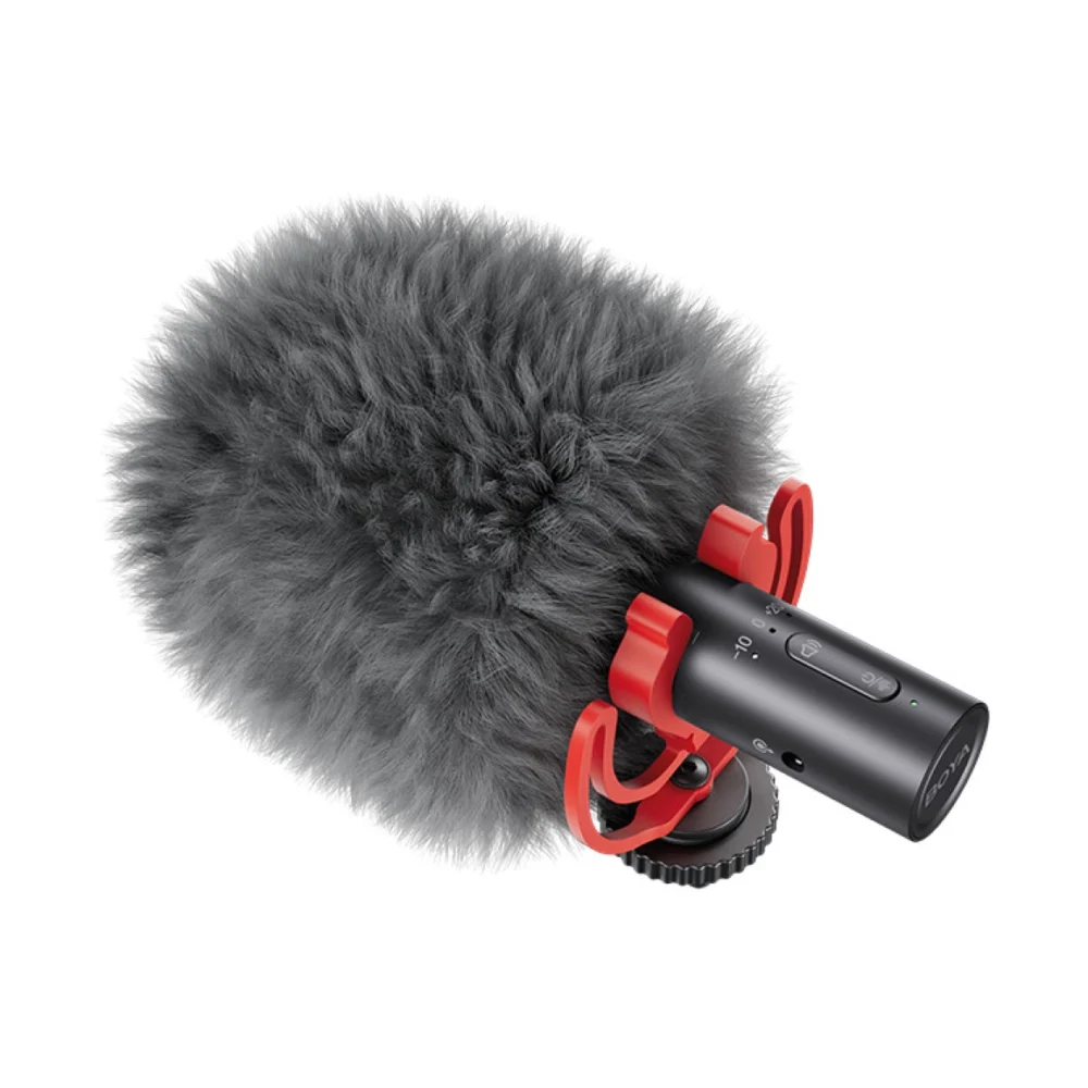 BOYA Mikrofon BY-MM1 AI, žičani, USB C, 3.5 mm, Pop filter, crni - Slika 2